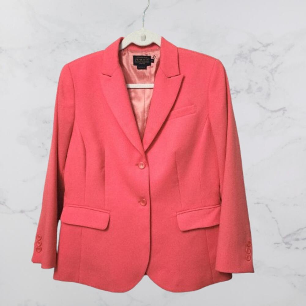 Pendleton 100% Virgin Wool Coral Color Blazer Size 10
